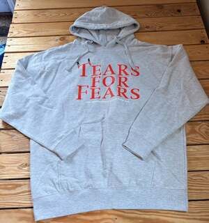 Tears for fears Men’s Logo Band Hoodie Sweatshirt Size XL Grey N8